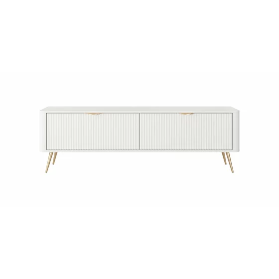 Comoda TV Lante RTV163 2D, 163.2x38x51.2 cm, MDF, Alb picture - 2