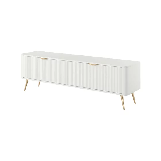 Comoda TV Lante RTV163 2D, 163.2x38x51.2 cm, MDF, Alb picture - 1