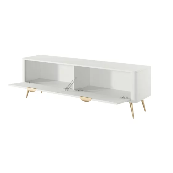 Comoda TV Lante RTV163 2D, 163.2x38x51.2 cm, MDF, Alb picture - 4
