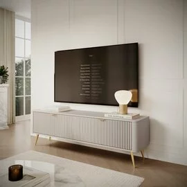 Comoda TV Lante RTV163 2D, 163.2x38x51.2 cm, MDF, Beige