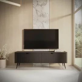 Comoda TV Lante RTV163 2D, 163.2x38x51.2 cm, MDF, Negru