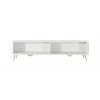 Comoda TV Lante RTV200-2D, 200x38x51.2 cm, MDF, Alb picture - 3