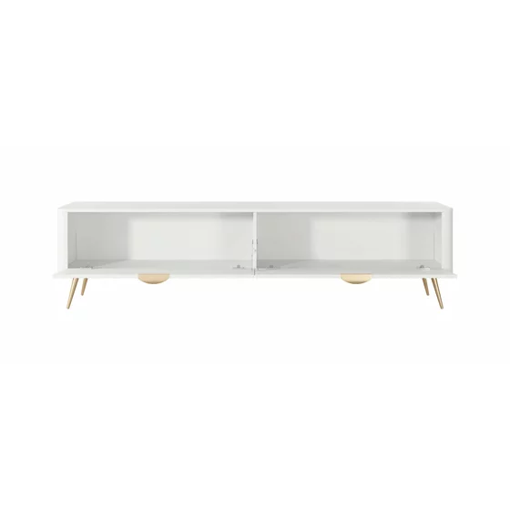 Comoda TV Lante RTV200-2D, 200x38x51.2 cm, MDF, Alb picture - 3