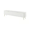 Comoda TV Lante RTV200-2D, 200x38x51.2 cm, MDF, Alb picture - 1