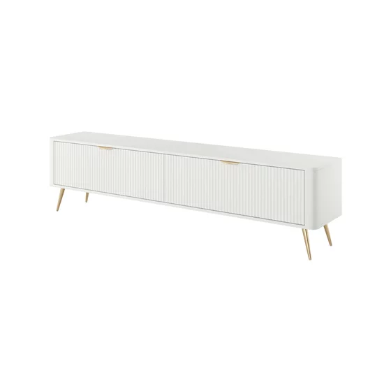 Comoda TV Lante RTV200-2D, 200x38x51.2 cm, MDF, Alb picture - 1