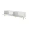 Comoda TV Lante RTV200-2D, 200x38x51.2 cm, MDF, Alb picture - 4