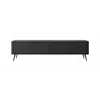 Comoda TV Lante RTV200-2D, 200x38x51.2 cm, MDF, Negru picture - 2