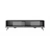 Comoda TV Lante RTV200-2D, 200x38x51.2 cm, MDF, Negru picture - 3