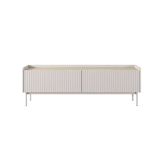 Comoda TV Level, 153-2D, 153x38x50.2 cm, MDF, Beige picture - 1