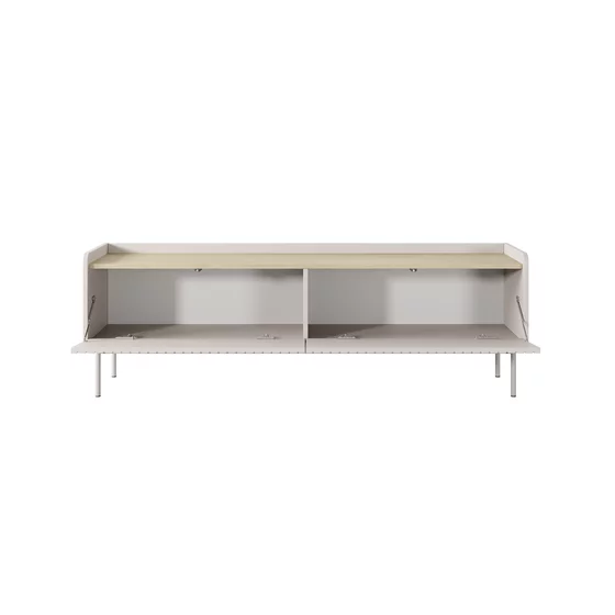 Comoda TV Level, 153-2D, 153x38x50.2 cm, MDF, Beige picture - 2
