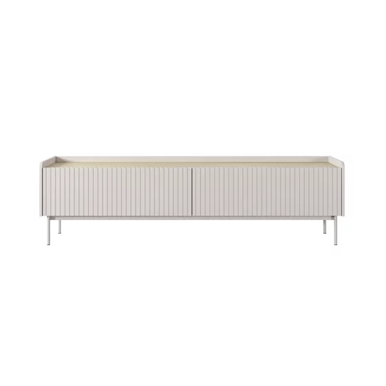 Comoda TV Level, 181-2D, 181x38x50.2 cm, MDF, Beige picture - 1
