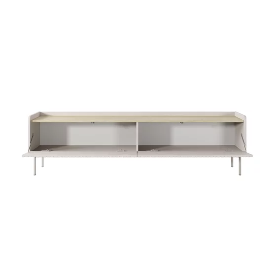 Comoda TV Level, 181-2D, 181x38x50.2 cm, MDF, Beige picture - 2