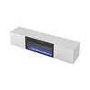 Comoda TV Livo cu Semineu Electric si Led RTV180K, 180x40x30 cm, Negru/Stejar Wotan picture - 4