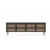 Comoda TV Lumi, 181.3x39.3x61.6 h cm, MDF/Sticla, Stejar Dunin picture - 1