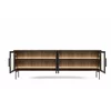 Comoda TV Lumi, 181.3x39.3x61.6 h cm, MDF/Sticla, Stejar Dunin picture - 2