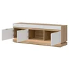 Comoda TV Milton ML01, 163.5x40.5x58.5 h cm, Pal Melaminat/MDF, Stejar Cremona/Alb Mat picture - 2