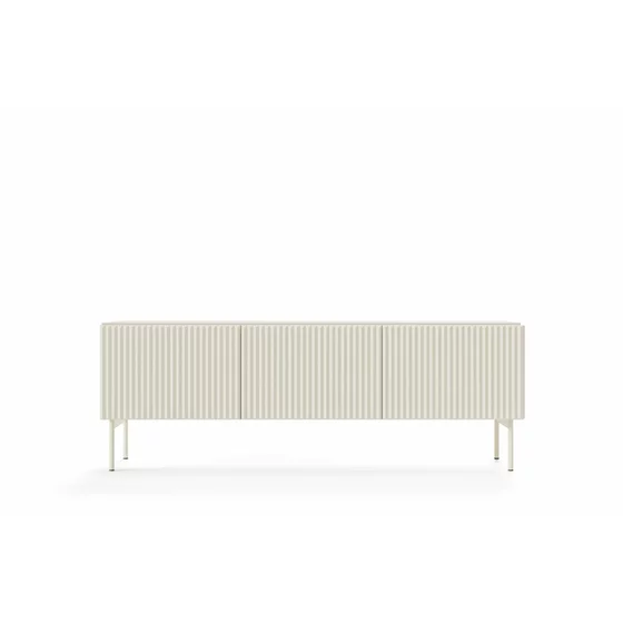 Comoda TV Muti 3 Usi, 147x39.8x51.2 h cm, Riflaj MDF, Casmir picture - 1