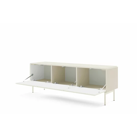 Comoda TV Muti 3 Usi, 147x39.8x51.2 h cm, Riflaj MDF, Casmir picture - 4