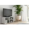 Comoda TV Neno, 80x35.5x42 h cm, Pal Melaminat, Alb Mat picture - 2