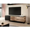 Comoda TV Rogan RTV2, 150x40x52 cm, Negru/Stejar Wotan picture - 6