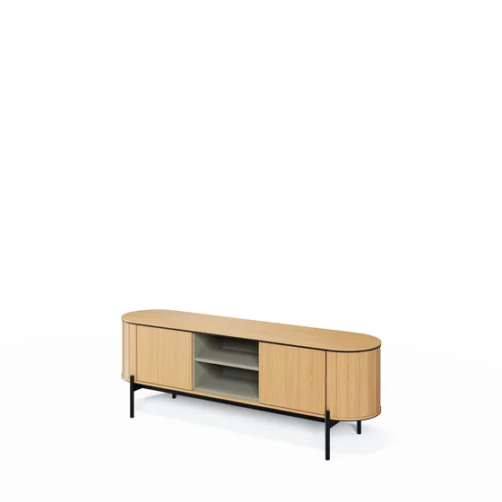 Comoda TV Rotto, RT-05, 168x46x57 cm, Stejar Vicenza picture - 2
