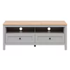Comoda TV Salga, 129x46.5x52.5 cm, Pal Melaminat, Gri Arctic/Stejar Artisan picture - 1