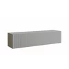 Comoda TV Suspendata Joy, 150x38x35 cm, Pal Melaminat, Front MDF cu Riflaj, Gri picture - 1