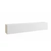 Comoda TV Suspendata Joy, 200x38x35 cm, Pal Melaminat, Front MDF cu Riflaj, Alb picture - 1