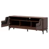 Comoda TV Vero VR01, 163.5x38.5x59.5 h cm, Pal Melaminat/MDF, Nuc Inchis picture - 3