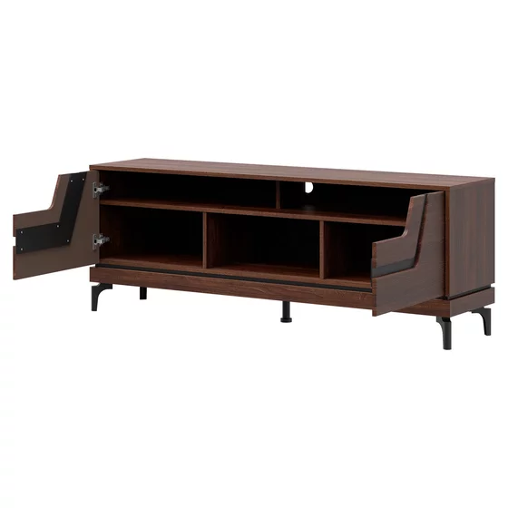 Comoda TV Vero VR01, 163.5x38.5x59.5 h cm, Pal Melaminat/MDF, Nuc Inchis picture - 3