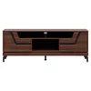 Comoda TV Vero VR01, 163.5x38.5x59.5 h cm, Pal Melaminat/MDF, Nuc Inchis picture - 1