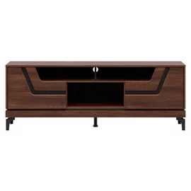 Comoda TV Vero VR01, 163.5x38.5x59.5 h cm, Pal Melaminat/MDF, Nuc Inchis