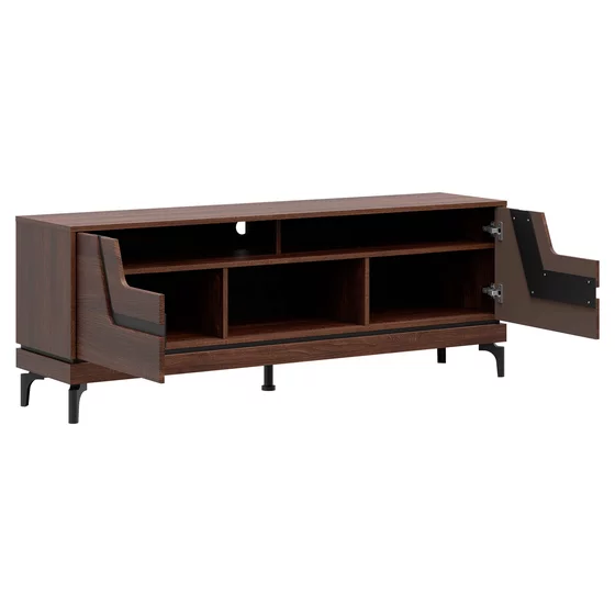 Comoda TV Vero VR01, 163.5x38.5x59.5 h cm, Pal Melaminat/MDF, Nuc Inchis picture - 4