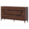 Comoda Vero 3 Usi + Sertar VR03, 163.5x38.5x86 h cm, Pal Melaminat/MDF, Nuc Inchis picture - 2