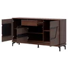 Comoda Vero 3 Usi + Sertar VR03, 163.5x38.5x86 h cm, Pal Melaminat/MDF, Nuc Inchis picture - 3
