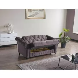 Canapea Extensibila Ibiza 2L, 170x85x91 cm, Gri