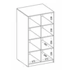 Corp Deschis Pentru Acte - Malta SL 106, 80x42x153.6 h cm, Pal Melaminat picture - 3