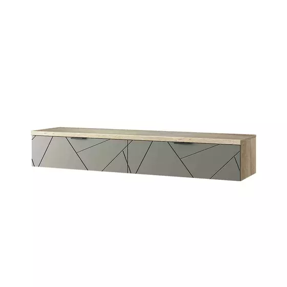 Corp Suspendat cu 2 sertare Kaylas, 160.4x40.2x26.7 cm, Stejar