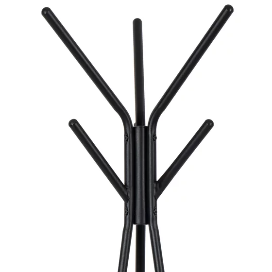 Cuier Hol Tip Pom - Calci - 49x49x181 cm, Metal, Negru/Natur picture - 2