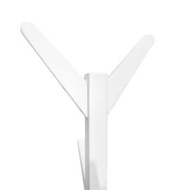 Cuier Hol Tip Pom - Treestan - 60x60x175 cm, Lemn, Alb