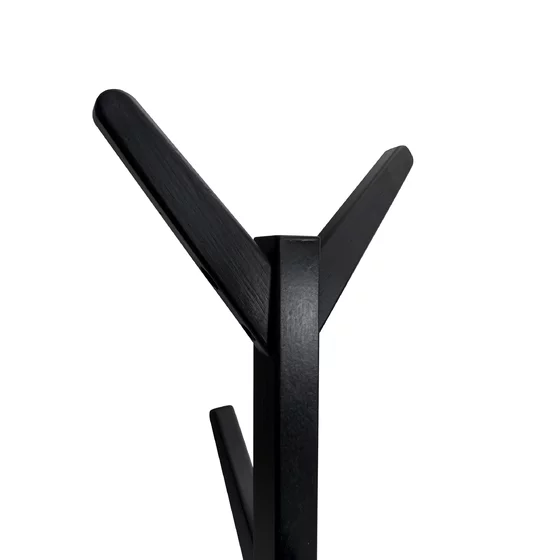 Cuier Hol Tip Pom - Treestan - 60x60x175 cm, Lemn, Negru picture - 2