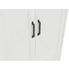 Dulap 2 Usi Loksa, 101.5x57x200.5 cm, Pal Melaminat, Pin Alb/ Stejar Gradson picture - 4