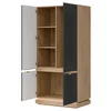 Dulap 2 Usi Milton ML08, 95x55.5x193.5 h cm, Pal Melaminat/MDF, Stejar Cremona/Antracit picture - 2