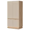 Dulap 2 Usi Milton ML08, 95x55.5x193.5 h cm, Pal Melaminat/MDF, Stejar Cremona/Casmir picture - 1