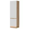 Dulap Cu Polite Milton ML07, 54.5x40.5x193.5 h cm, Pal Melaminat/MDF,  Stejar Cremona/Alb Mat picture - 1