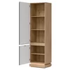 Dulap Cu Polite Milton ML07, 54.5x40.5x193.5 h cm, Pal Melaminat/MDF,  Stejar Cremona/Antracit picture - 2