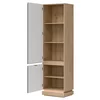 Dulap Cu Polite Milton ML07, 54.5x40.5x193.5 h cm, Pal Melaminat/MDF,  Stejar Cremona/Gri picture - 2