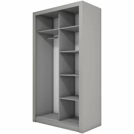 Dulap cu usi culisante IDEA ID-18, 120x60x215 cm, Gri