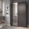 Dulap Cu Usi Culisante Sofia, 120x54.5x182 cm, Pal Melaminat/Negru picture - 1