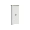 Dulap De Hol Loksa, 2 Usi, 85x37x200.5 cm, Pal Melaminat, Pin Alb/ Stejar Gradson picture - 2
